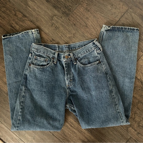 VINTAGE Wrangler Jeans 27/28x30 | 100% Cotton | Thick Denim | Heritage Fit - Picture 5 of 8